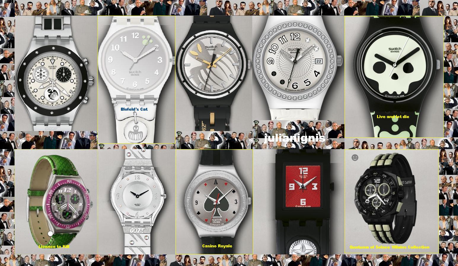 swatch 007 villain collection